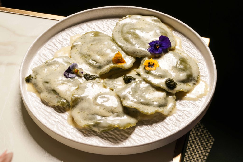 Ravioli Spinach & Ricotta — Handmade pasta at Bellagio Terrace in South Beach, Miami Beach